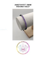 Εικόνα της Amethyst Energy Bracelet - STONE OF PEACE & CALM. 16-22CM Half Bracelet