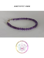 Εικόνα της Amethyst Energy Bracelet - STONE OF PEACE & CALM. 16CM
