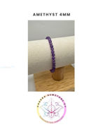 Εικόνα της Amethyst Energy Bracelet - STONE OF PEACE & CALM. 16CM