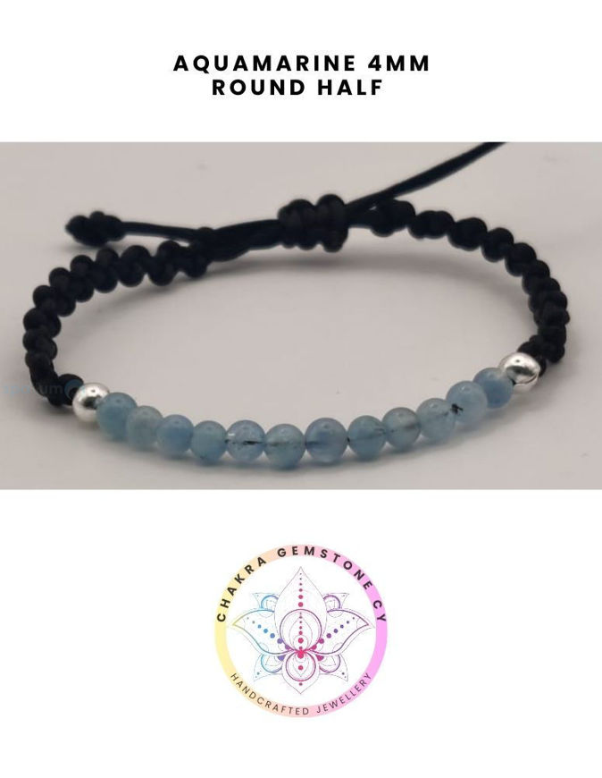 Picture of Aquamarine Energy Bracelet - STONE OF COURAGE. 16- 00CM Half Bracelet