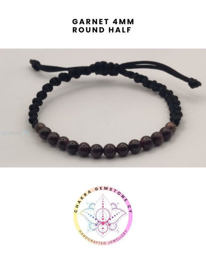 Εικόνα της Garnet Energy Bracelet - STONE OF PASSION. 16-22CM Half Bracelet