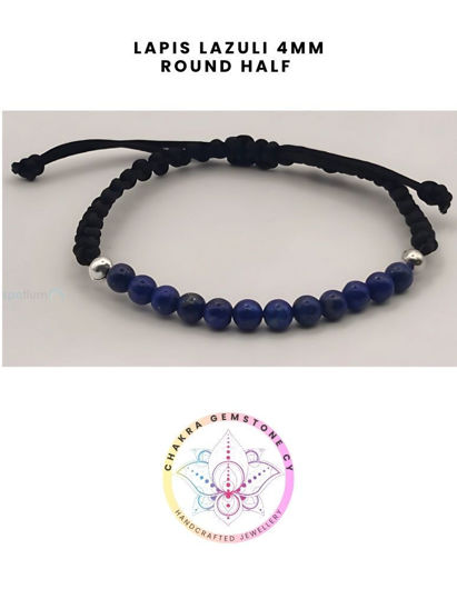 Εικόνα της Lapis Lazuli Energy Bracelet - STONE OF INSPIRATION. 16-22CM Half  Bracelet