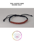 Εικόνα της Red Jasper Energy Bracelet- STONE OF EMPOWERMENT & STABILITY. 16-22CM Half Bracelet