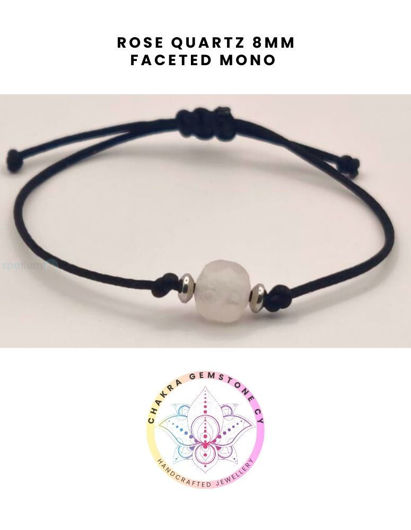 Εικόνα της Rose Quartz Energy Bracelet- STONE OF LOVE. 16-22CM 8MM Mono Bracelet