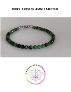 Picture of Ruby Zoisite Energy Bracelet. Passion & Positivity.  16CM