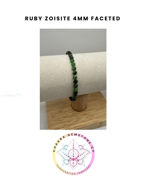 Picture of Ruby Zoisite Energy Bracelet. Passion & Positivity.  16CM