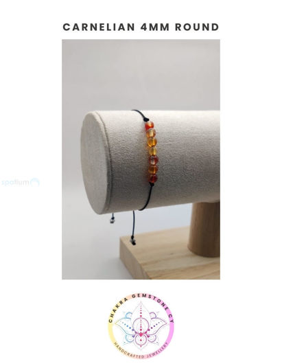 Εικόνα της Carnelian Energy Bracelet - STONE OF ACTION. 16-22CM Mini Bracelet