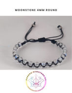 Εικόνα της Moonstone Energy Bracelet- STONE OF INTUITION. 16-22CM ADJUSTABLE Double Bracelet