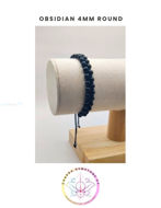 Εικόνα της Obsidian Energy Bracelet - STONE OF STRENGTH. 16-22CM ADJUSTABLE Double Bracelet