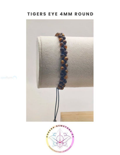 Εικόνα της Tigers eye Energy Bracelet - POWER STONE. 16-22CM ADJUSTABLE DOUBLE STRAND