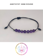 Εικόνα της Amethyst Energy Bracelet - STONE OF PEACE & CALM. 16-22CM Mini Bracelet