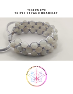 Picture of Rose Quartz Energy Bracelet- STONE OF LOVE. 16-22CM 8MM ADJUSTABLE TRIPLE STRAND