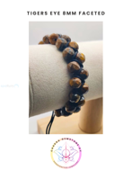 Εικόνα της Tigers eye Energy Bracelet - POWER STONE. 16-23CM 8MM ADJUSTABLE DOUBLE STRAND