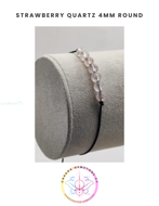 Picture of Strawberry Quartz Energy Bracelet - STONE OF MENTAL WELLBEING. 16-22CM Mini Bracelet